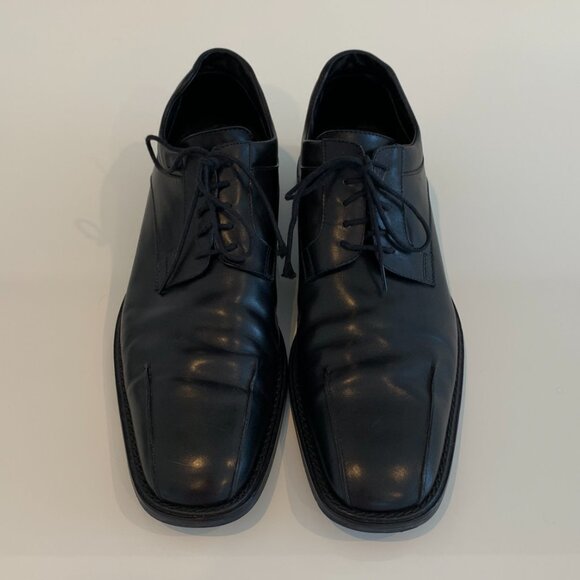 COSTUME NATIONAL BLACK LEATHER OXFORD SHOES SIZE US 11 main image 7
